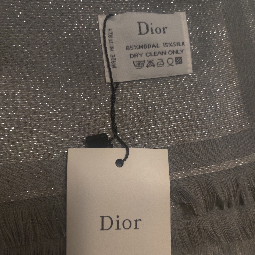 Dior silver scarf - Picture 2 of 5